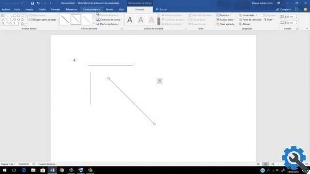 How to create vertical and horizontal straight lines in Word