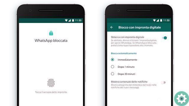 UNLOCK WhatsApp with fingerprint on Android