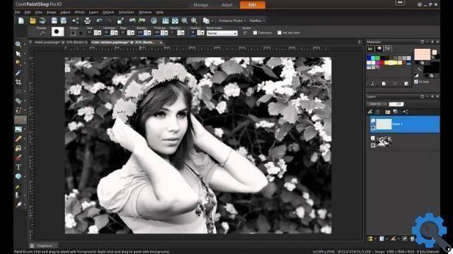 How to color black and white images with Corel Photo Paint - Step by step