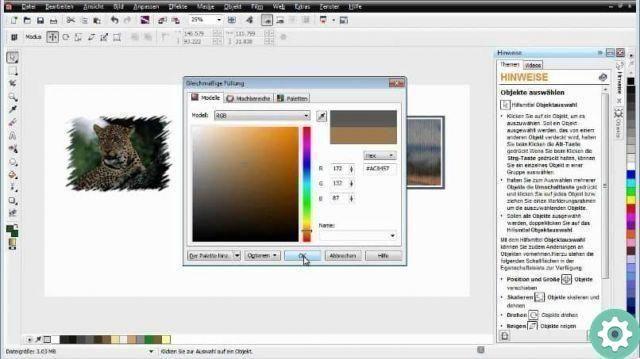 How to make an image transparent with the brush tool in Corel Photo Paint