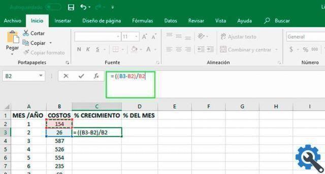 Como calcular a taxa de crescimento anual no Excel. Fórmula de porcentagem simples