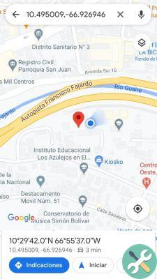Como posso ver minhas coordenadas no Google Maps?