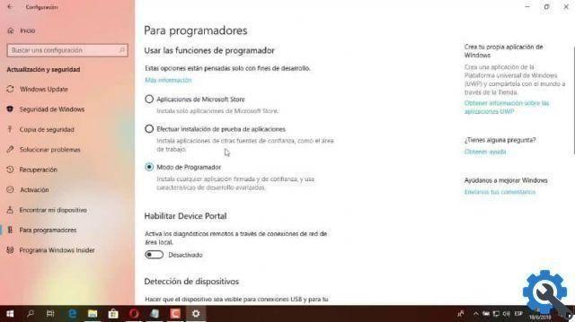 How to easily activate or enable developer mode in Windows 10
