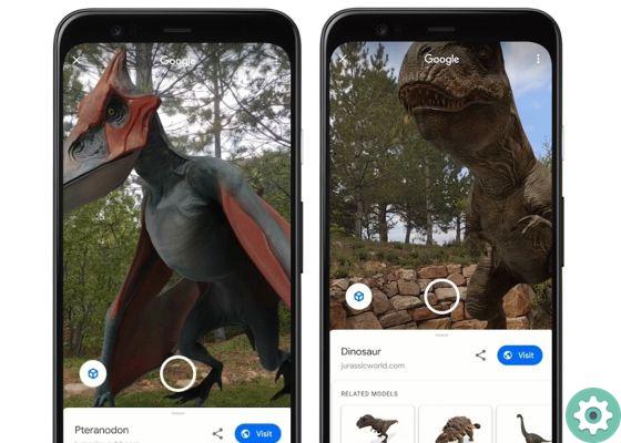 Dinossauros 3D do Google: para que você possa vê-los no seu celular
