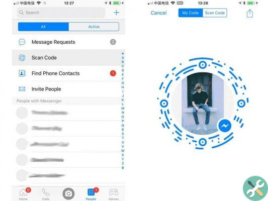 How to send a message via Messenger to someone who is not your friend
