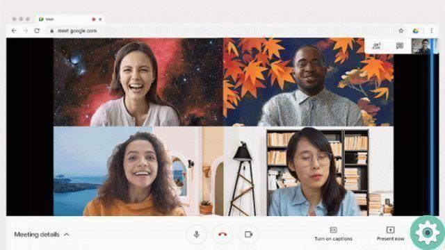 Google meets: how to change the background of a virtual one