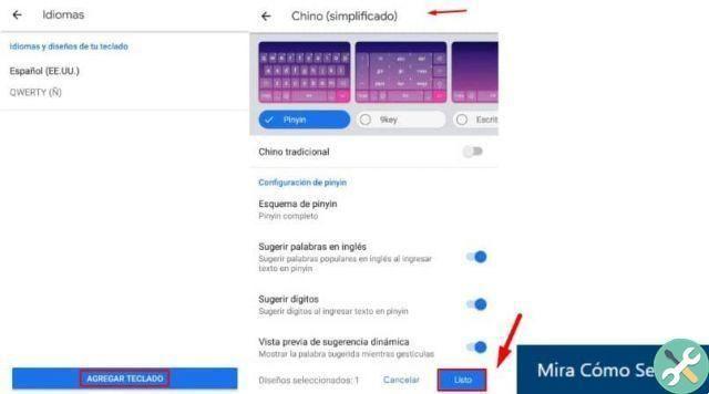 How to put the keyboard of my Android device in Chinese language? - Step by step