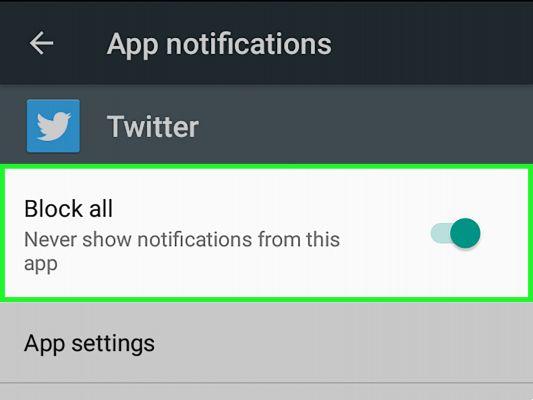 How to disable twitter notifications on android