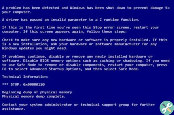 Como corrigir o erro DRIVER_INVALID_CRUNTIME_PARAMETER no Windows 10?