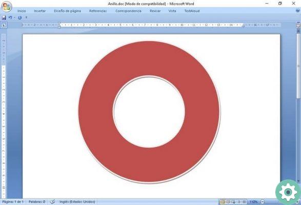 How to write inside a circle of a square or shape in Word