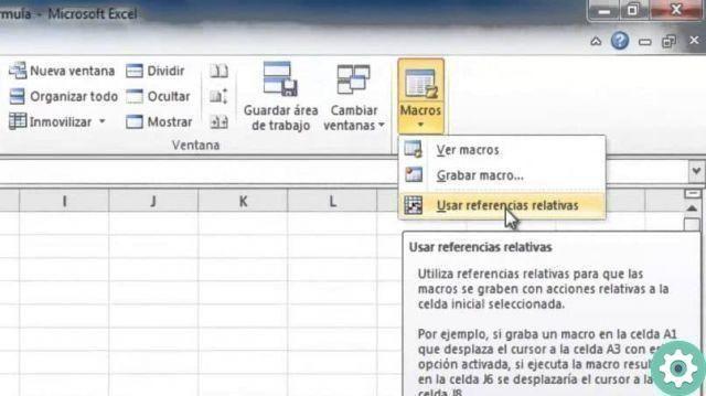 How to use and create relative references in Excel while recording macros