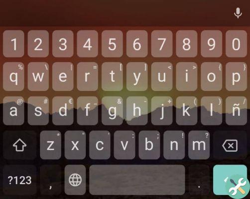 How to put the row of numbers above the letters on the Google Android keyboard