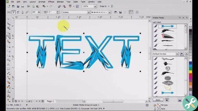 How to insert and format artistic text in Corel DRAW - Very easily