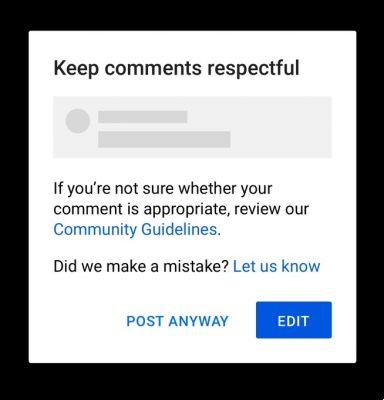 Automatically block insults in YouTube comments