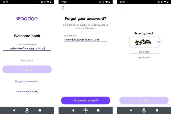 how to recover badoo account