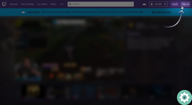 Go to Twitch and log in