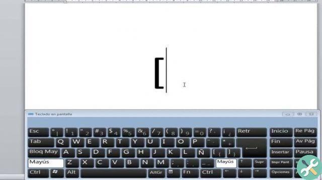 How to put or make the parenthesis sign on the PC keyboard