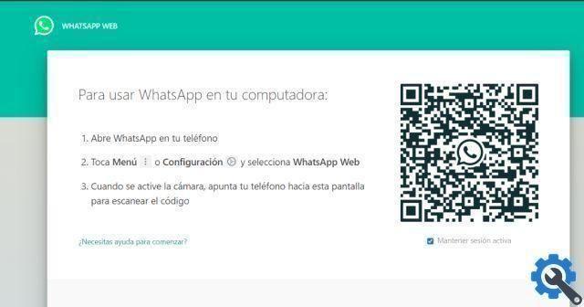 Onde está o código QR do WhatsApp Web