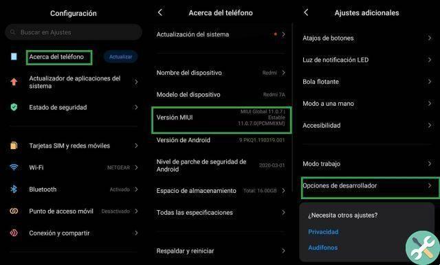 Advanced settings in Xiaomi: how to activate developer options