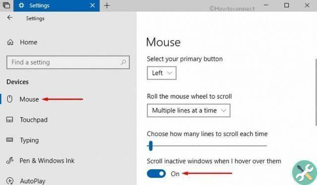 How to disable scrolling or scrolling the touchpad in Windows 10