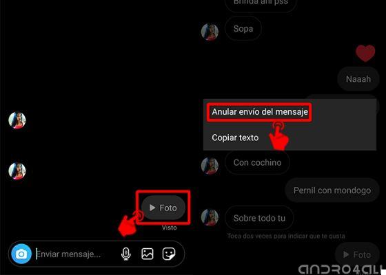 How to delete a message sent on Instagram