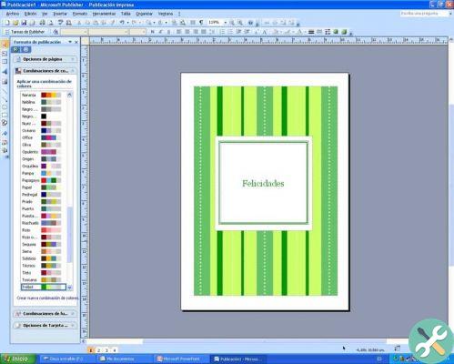 How to create a greeting card from a template in Microsoft Publisher
