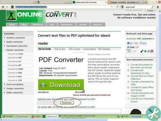 Como converter arquivos ACSM para PDF sem programas gratuitamente online