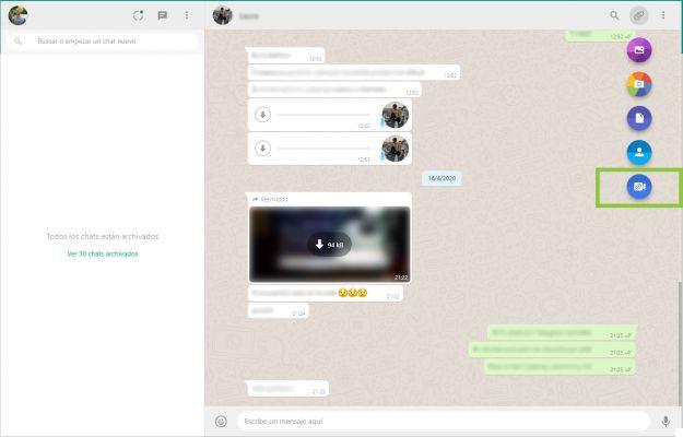 Whatsapp already integrates the Camera Messenger video calls: this is how