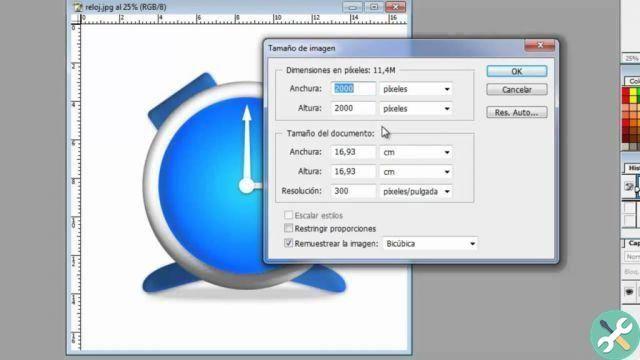 How to change the size and resolution of an image in Photoshop