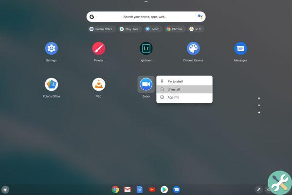 How to remove apps in Chromebook