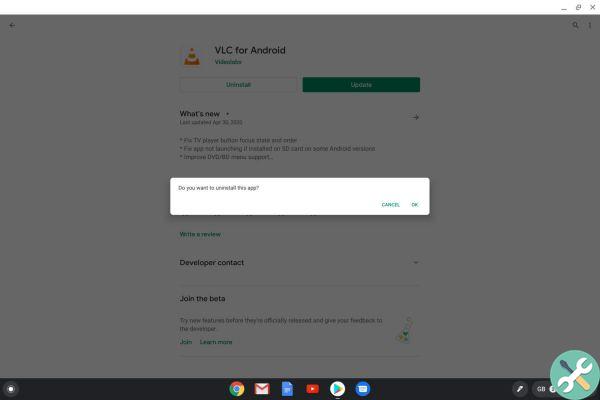 Comment supprimer des applications dans Chromebook