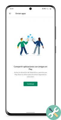 Como compartilhar aplicativos com outros dispositivos Android próximos usando o Google Play
