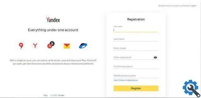 Como adicionar o correio Yandex nas configurações da conta do Mac