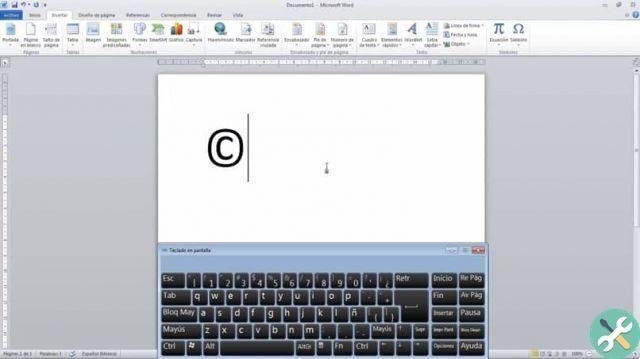 How to insert or write the copyright or trademark symbol in Word