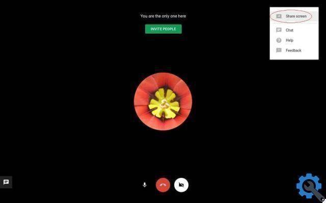 How to share your screen with someone in Google Hangouts
