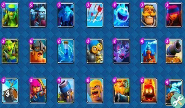 How to look and know the statistics of the cards in Clash Royale?