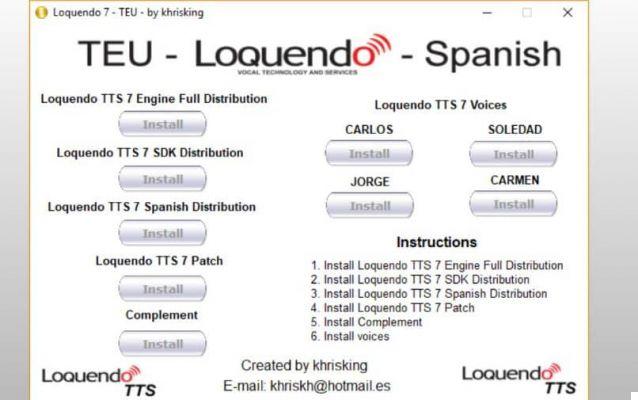 How to convert text to speech by loquendo totally free