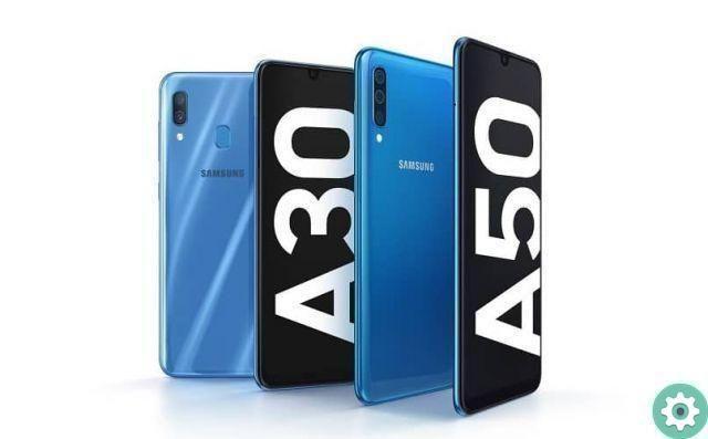 How to set or change the message tone on a Samsung Galaxy A30, A40 or A50
