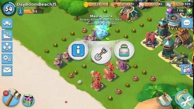 How to get and have more stones in Boom Beach What is the power stone?
