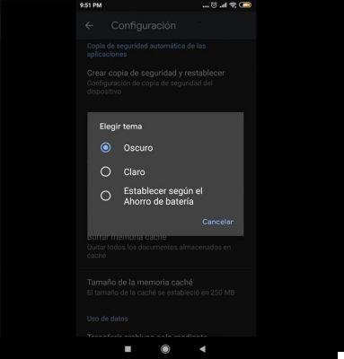 How to activate dark mode in various applications of your Android mobile