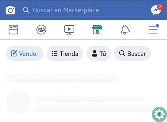Por que o Marketplace não aparece na minha nova conta do Facebook?