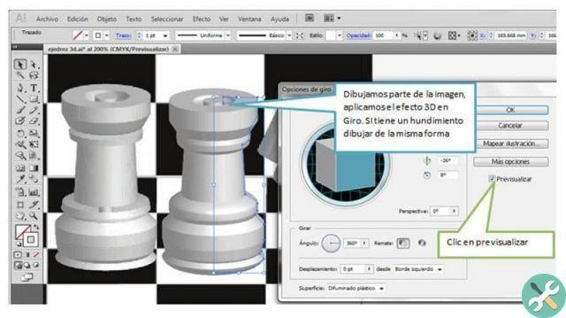Comment insérer des symboles dans un objet avec un effet 3D dans Adobe Illustrator