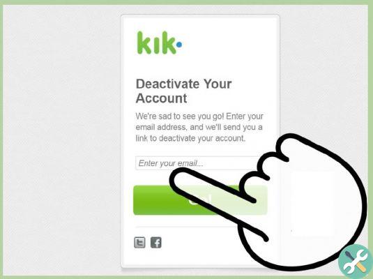 Como excluir ou desativar temporariamente uma conta do Kik Messenger?