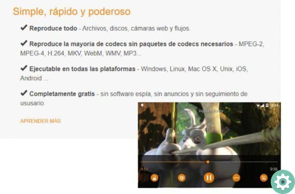 Como baixar gratuitamente a versão mais recente do VLC Media Player em espanhol completo