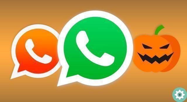 How to put a Halloween candy as a WhatsApp icon