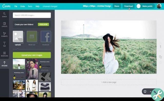 How to insert animations on photos using Canva - Step by step
