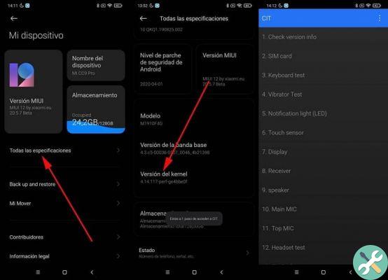How to access and activate the hidden or secret menu of a Xiaomi mobile with codes