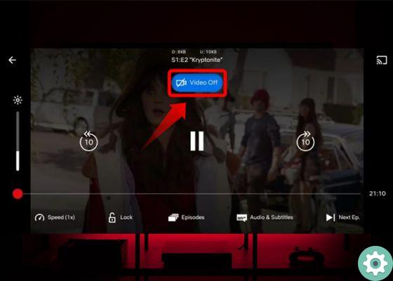 How to put Netflix in single audio mode and turn off video