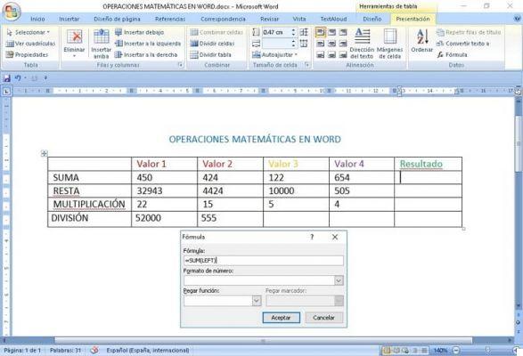 How to add, subtract, multiply, divide in Word - Insert formulas in Word