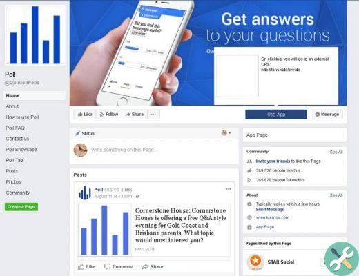 How to create a Facebook survey with different options totally free